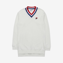 Fila Heritage Long Sweatshirt Női T-shirt Fehér | HU-51570